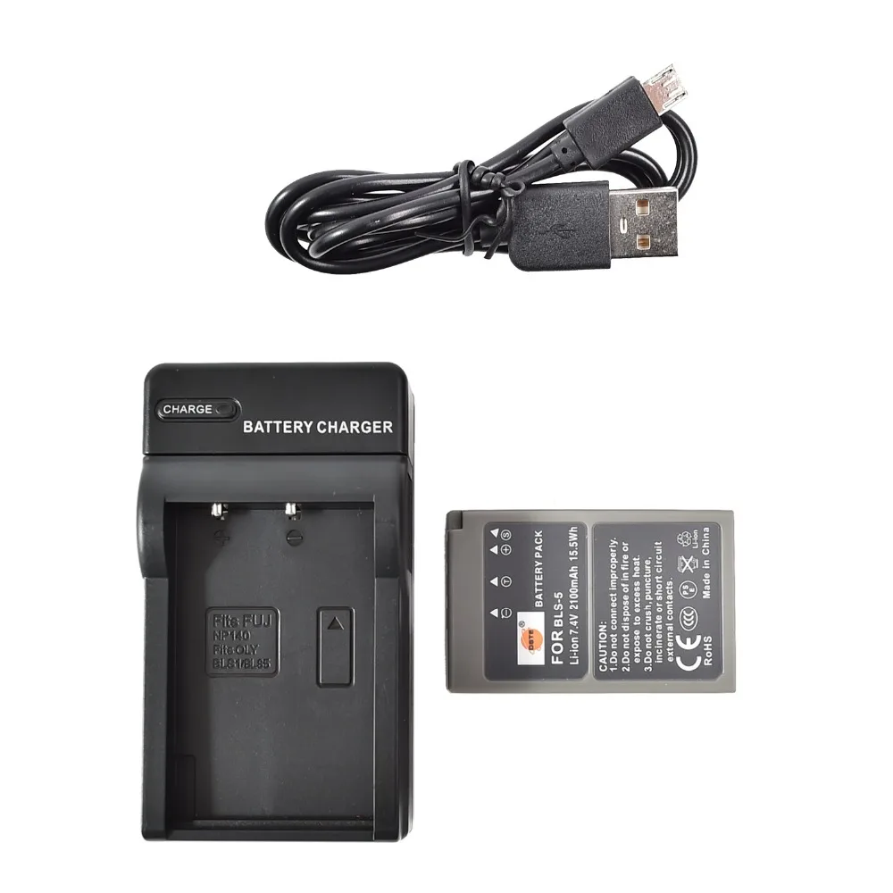 DSTE PS-BLS5 BLS-5 Li-Ion Батарея с USB Порты и разъёмы Зарядка для Olympus E-420 E-450 E-600 E-620 E-P1 E-PL1 E-PLE15 E-PM1 Камера