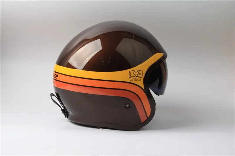 Ls2 OF599 шлемы Spitfire moto rcycle шлем jet винтажный шлем с открытым лицом Ретро 3/4 полушлем casco moto capacete moto ciclismo