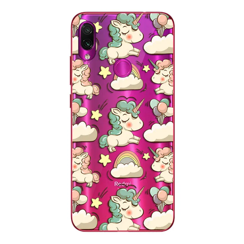 24 Geruide 6.3 For xiaomi redmi note 7 Case Cover, Printed Soft Silicon TPU Back Cover Case For xiaomi redmi note 7 pro Phone Cases - Цвет: 24