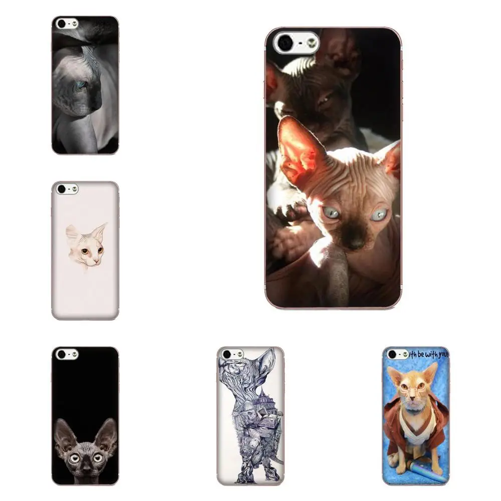 Мягкие чехлы для Xiaomi Note 3 4 Mi3 Mi4 Mi4C Mi4i Mi5 Mi 5S 5X6 6X A1 Max Mix 2 Sphynx Cat Kitty|Чехлы-накладки| |