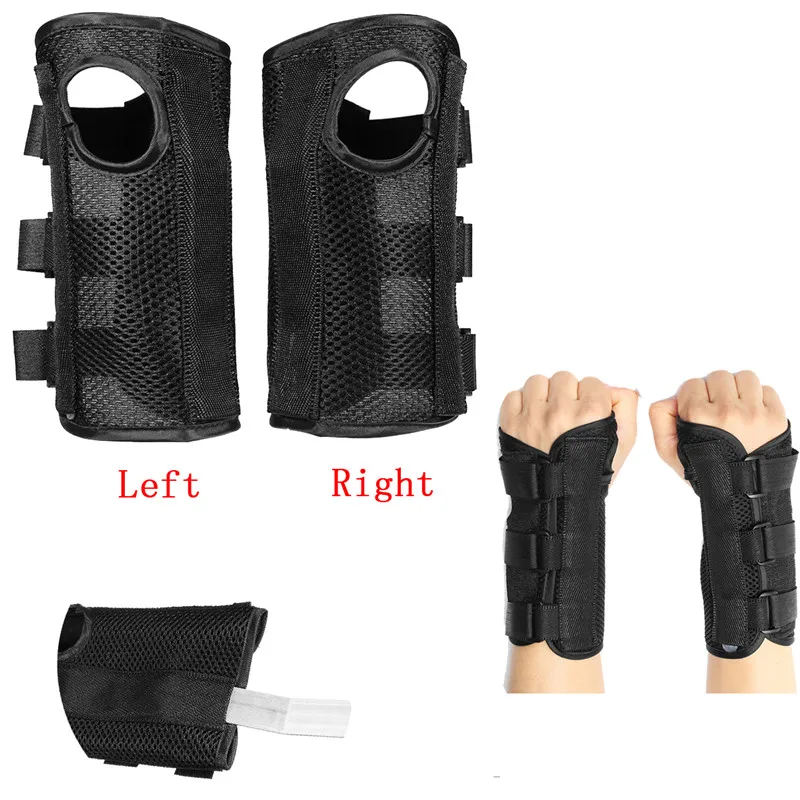 Горячая Carpal туннель 2 напульсник Sprain шина для предплечья ремень вывих запястья клейкая лента напульсник