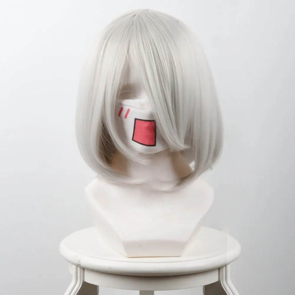 NieR: Automata 2B Headwear Cosplay Silver Hairs 15inch | Тематическая одежда и униформа