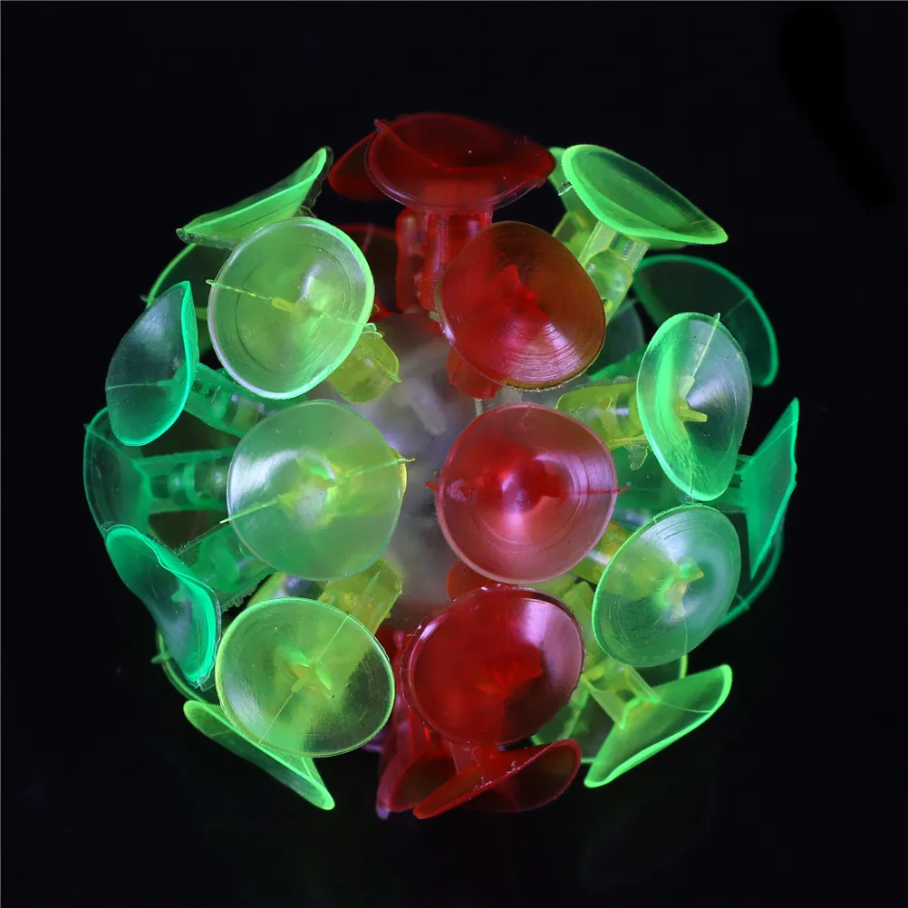 Новинка пластиковый мягкий липкий слайм на присоске клейкий светящийся шар