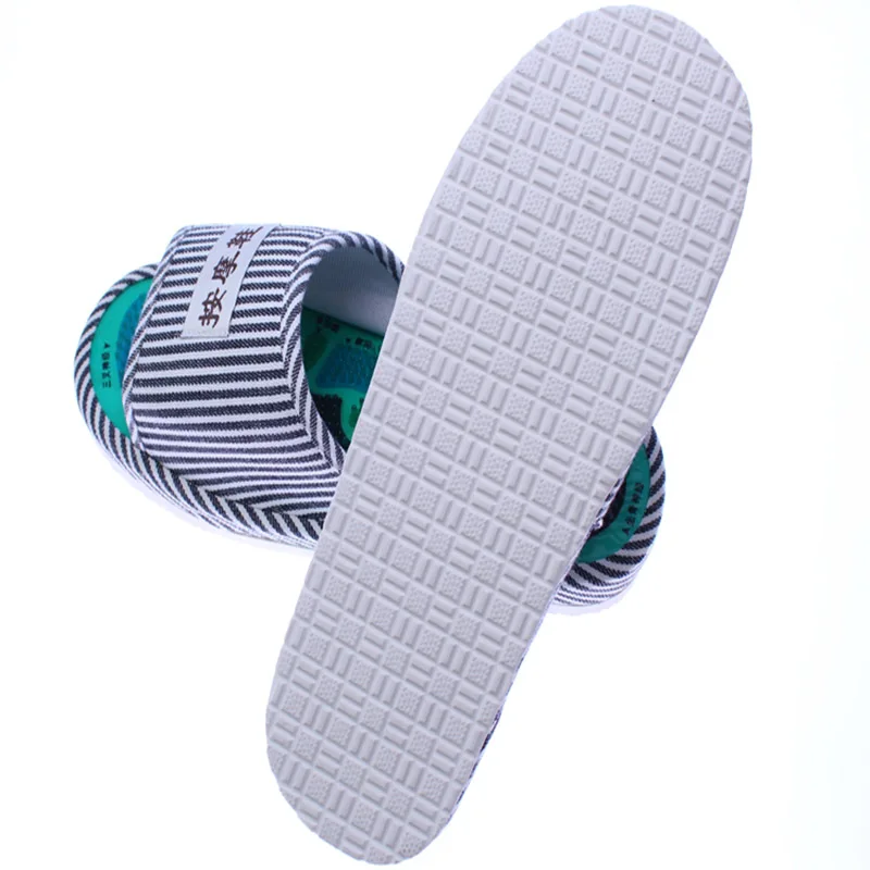 Для мужчин летом ноги Acupoint массаж хлопок Обувь леди стопы Здоровье и гигиена