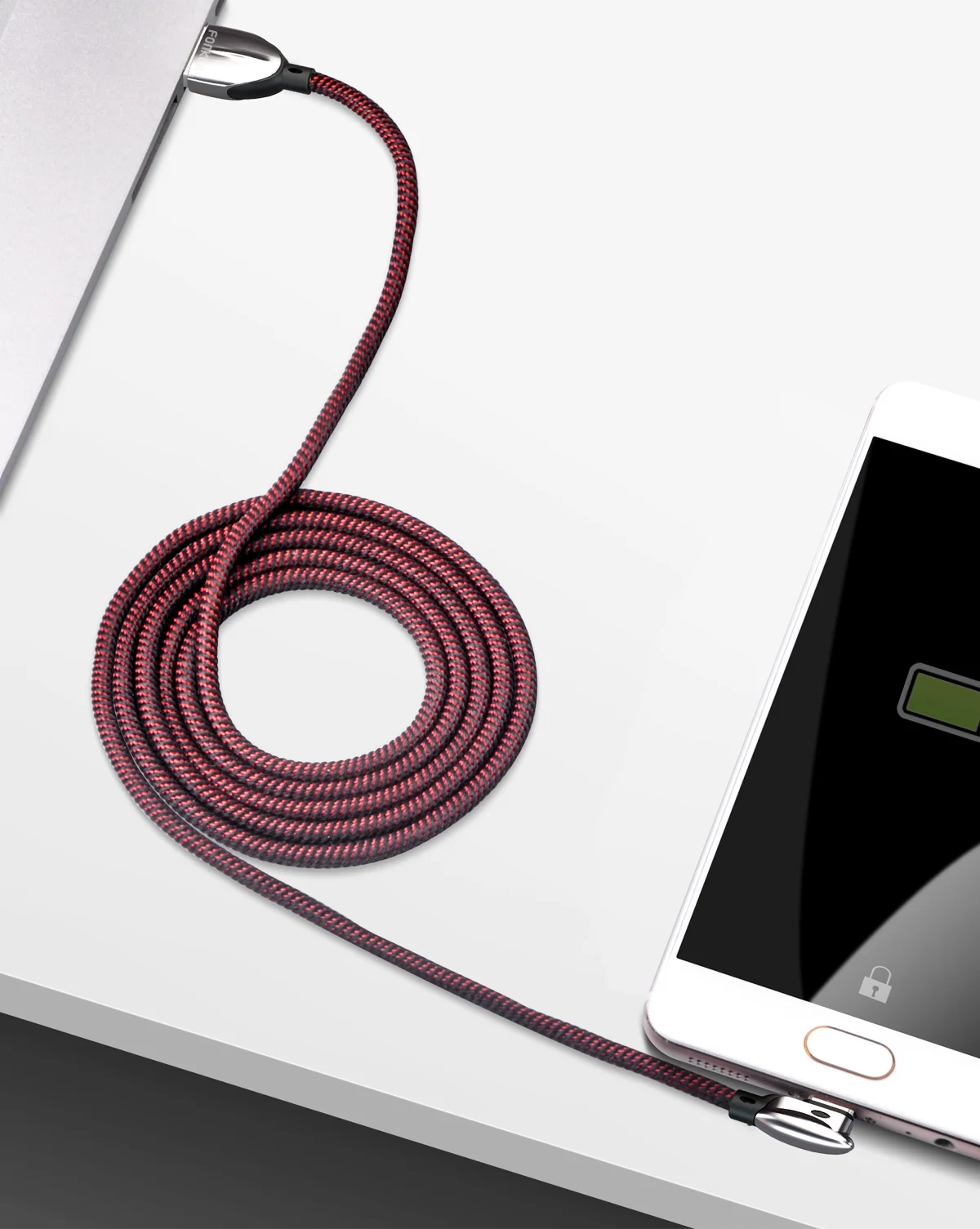 Кабель для быстрой зарядки FONKEN 3A USB type C, 90 градусов, USB C, игровой кабель для зарядки, зарядное устройство для телефона Android, кабель для передачи данных с углом 90 градусов type-C