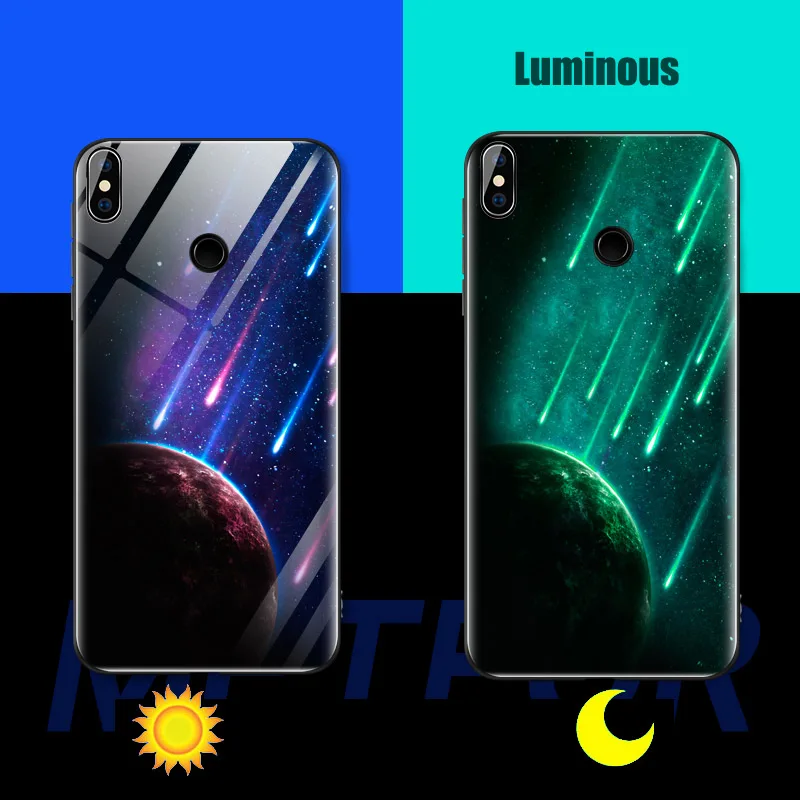 Bfollow светящийся чехол для Xiaomi Mi 8 SE Honor Lite 6/A2 A2 A1/макс 3 закаленное Стекло Прочный