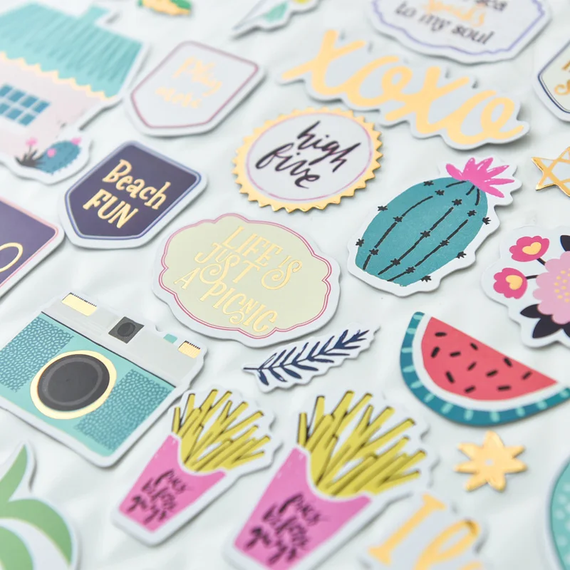 70 шт Hello Mermaid Cardstock штампованные наклейки для скрапбукинга Happy planner/Создание