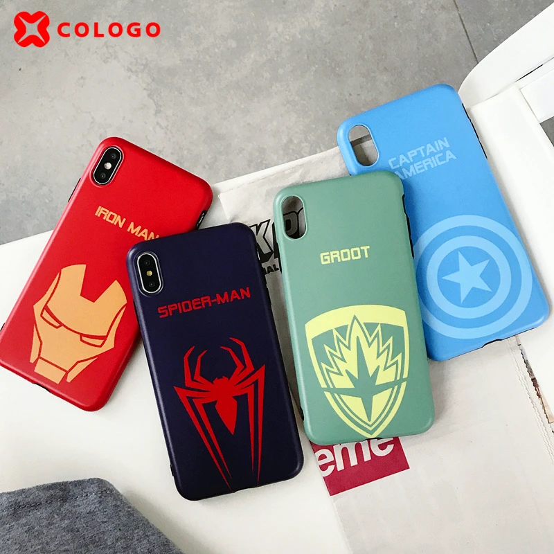 Чехол для телефона Marvel Avengers с эффектом потертости iphone 6 6S 7 8 plus X 10 XR XS MAX человеком