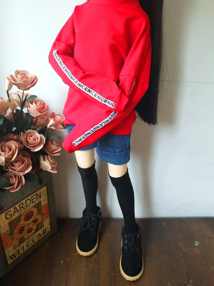 Аксессуары для кукол, Одежда для кукол, BJD, SD, модный свитер, черный, красный, синий, белый, аксессуары для кукол, 1/3, 1/4, 1/6, одежда, игрушка для девочек