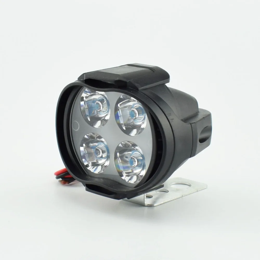 Из 2 предметов мотоциклы светодиодный головной светильник фары 12V 24V 1000Lm скутеры туман Точечный светильник 6500K белый мотоцикл Рабочая лампа Spot головка светильник