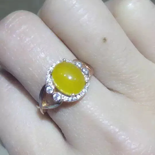 

KJJEAXCMY fine jewelry 925 Silver medullary diamond ring jewelry.