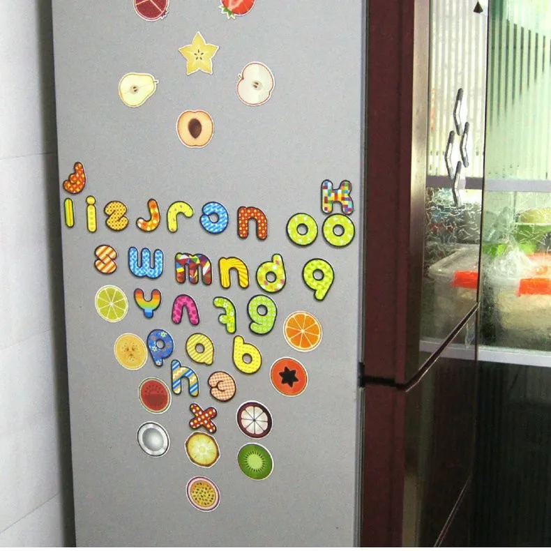 26PCS/LOT.A-Z Letters alphabet magnet white blackboard Teach your own Self English learning Kindergarten supplies OEM | Дом и сад