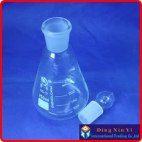 6pieceslot250ml conical flask with coverconical flask with stopperhigh borosilicate glass high quality