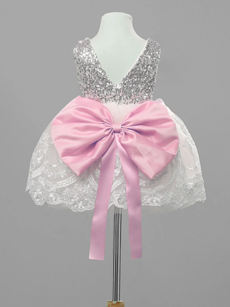 2019 г. платье-пачка для девочек вечерние платья принцессы без рукавов с бантом на