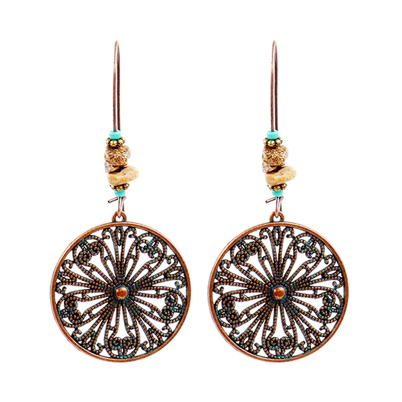 Винтажные богемные серьги подвески ручной работы 1 шт. Украшение Серьги