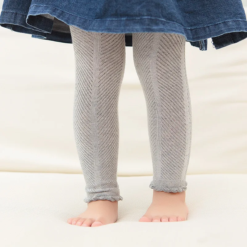 Повседневные однотонные теплые колготки для новорожденных мальчиков и девочек