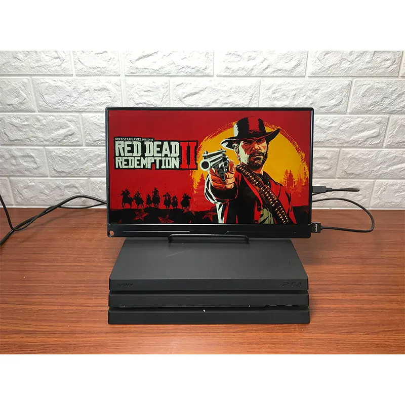 Портативный игровой монитор 13 3 дюйма 4K Type C HDR для PS4 Pro XBOX NS ПК ноутбука новый IPS