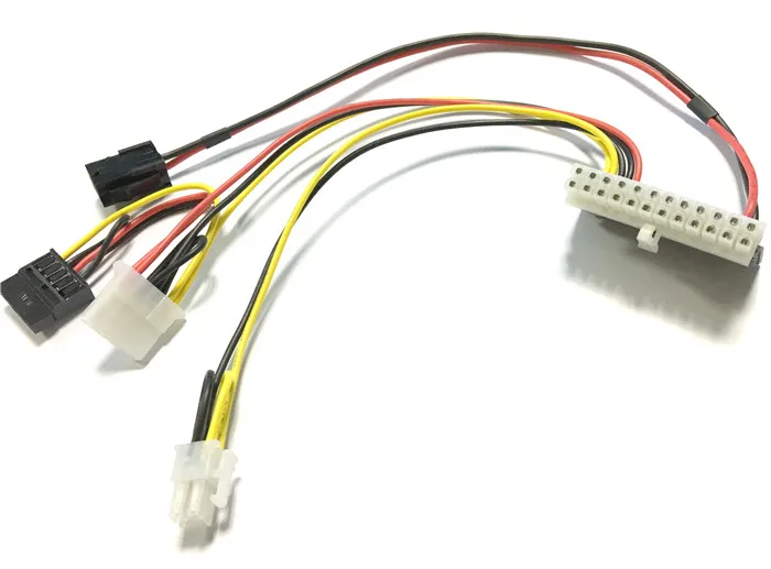 PCI-E 6pin женский входной DC-ATX-250W 24pin блок питания Swithc Pico PSU автомобильный мини ITX