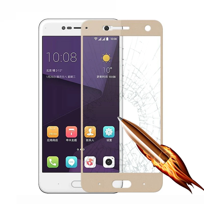 Закаленное стекло для ZTE Blade V8 закаленное Полное покрытие протектор экрана V 8