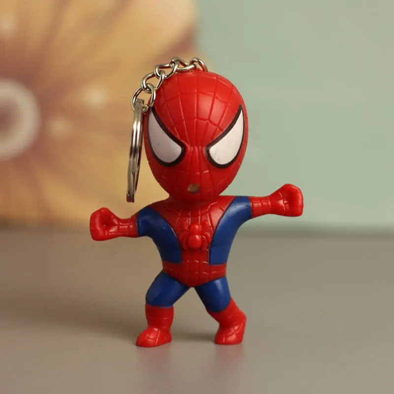 8 Забавные Super hero светодиодный брелок Для женщин подвесной светильник ПВХ hero брелок для ключей для Косплэй подарок игрушки брелки - Цвет: 8
