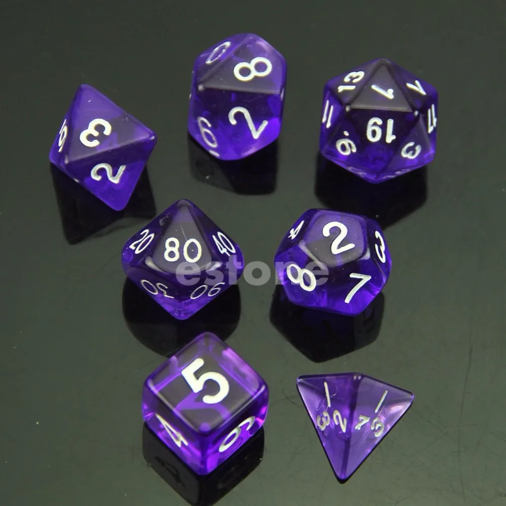 Бесплатная доставка мульти сторонний Die D4 D6 D8 D10 D12 D20 MTG RPG D & DND настольная игра
