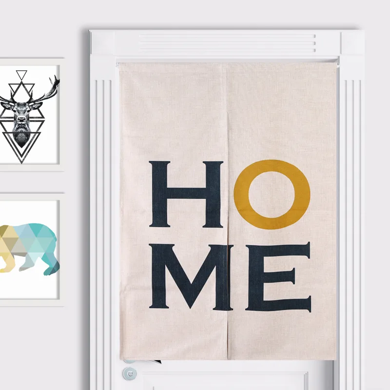 Новинка льняная занавеска в японском стиле для дверей гобелен с принтом оленя