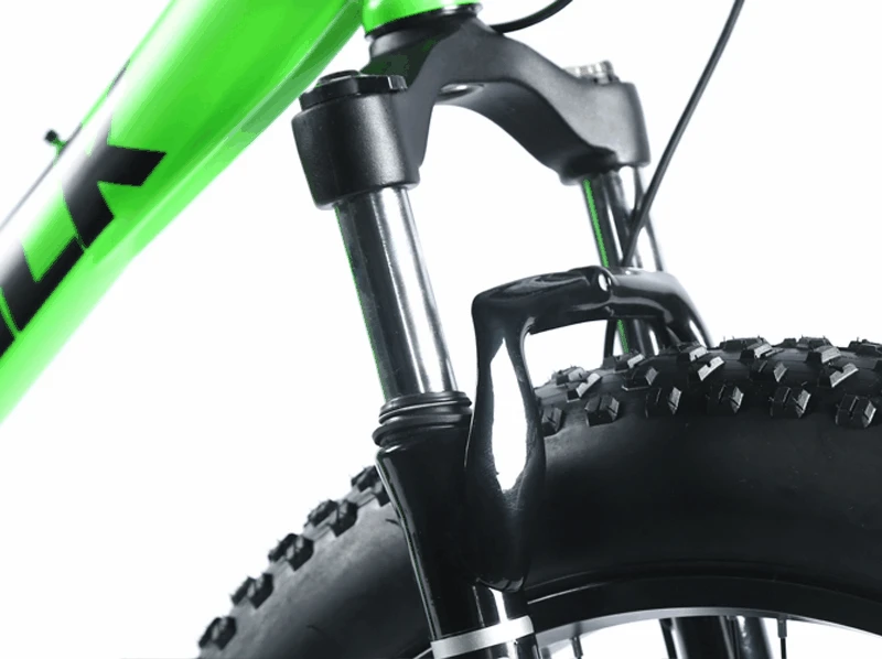 LAUXJACK Горный велосипед Фэтбайк 26&quot х 4.0 колеса SHIMANO 24 скорости двухподвесная
