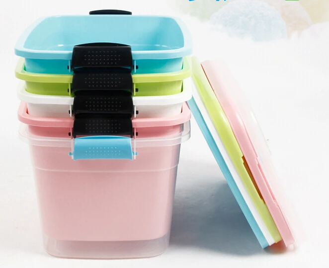 Большие складные пластиковые ящики для хранения 1 шт. 2 размера полипропиленовые