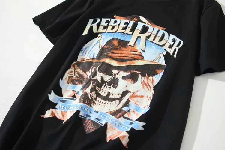 Уличная однотонная хлопковая Футболка с принтом скелета для женщин harajuku camisetas verano mujer plu Размер оверсайз