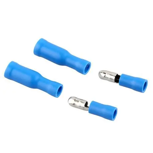 50 X Blue Male Female Bullet Connector Crimp Terminals Wiring IN STOCK FREE SHIPPING |