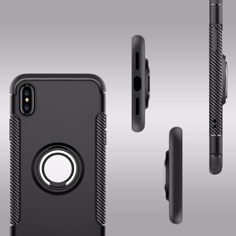 Чехол GrassRoot для iPhone7 автомобильный держатель магнитный присоской кольцо на палец