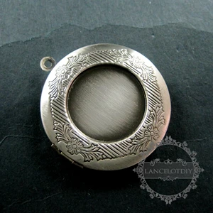 Antiqued Silver 20 мм, драгоценный камень в винтажном стиле латунь бронза, серебро, старинные серебряные 32 мм цветок круглый фото медальон База аксессуары к кулонам 1111057 - Окраска металла: Antiqued Silver