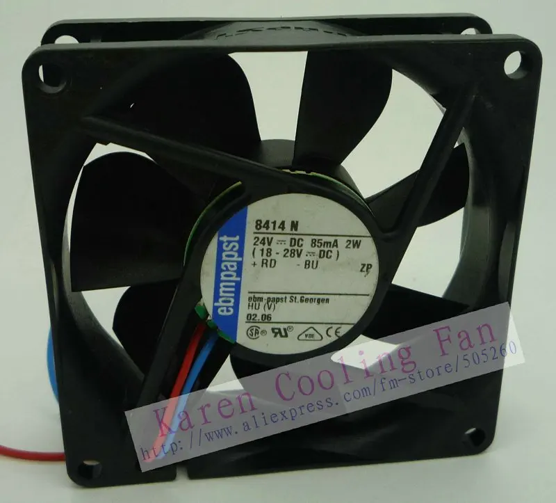 8025 24 В 2 0 Вт 8414N охлаждающий вентилятор 80*80*25 мм|cooling fan|24v cooling fancooling fan 24v |