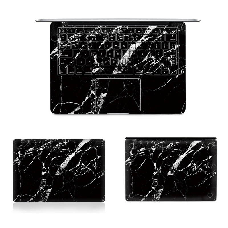 Черная мраморная серия наклейка для ноутбука s для Macbook Air Pro retina 11 13 15 наклейка для ноутбука для Macbook new pro 13 15 крышка