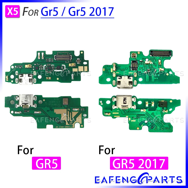

USB Charging Port Dock Plug Connector Charger Board Mic Microphone Flex Cable For HuaWei Gr 5 / Gr5 2017
