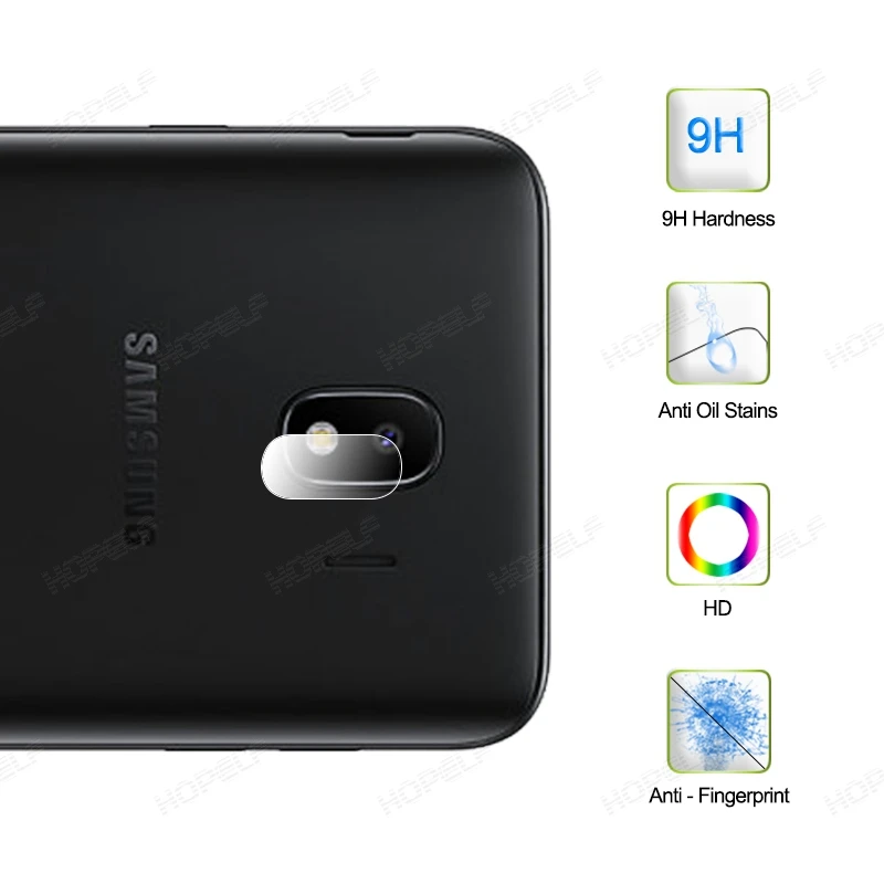 Стеклянная пленка для камеры samsung Galaxy J4 2018 защитная задняя крышка объектива
