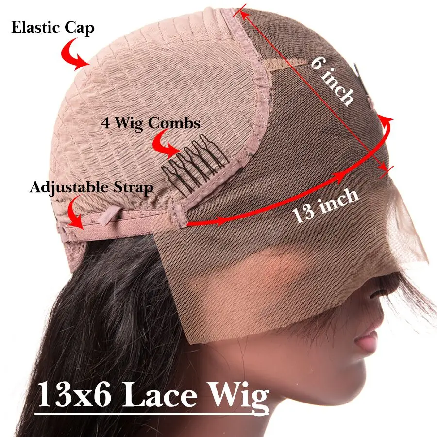 13x6 Синтетические волосы на кружеве парики бразильские прямые человеческих волос