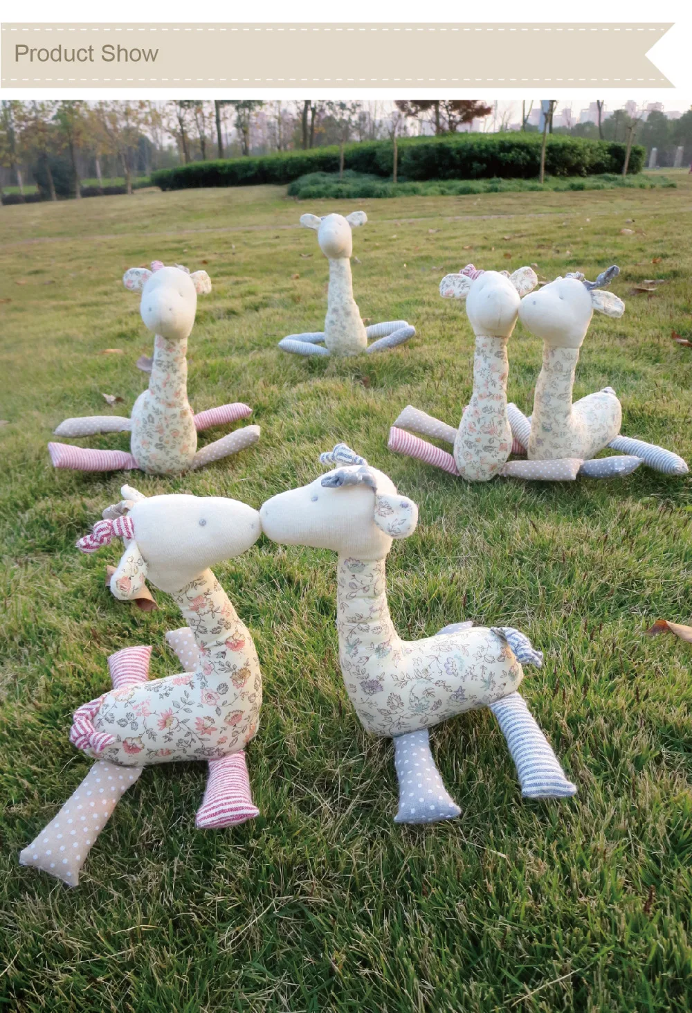 Роскошная Высококачественная Милая Мягкая кукла жираф ручной работы 25 см 100%