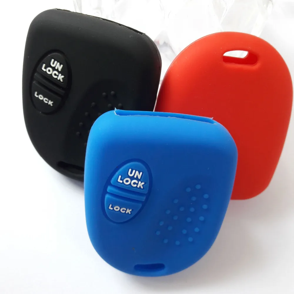 2 кнопки силиконовый пульт дистанционного управления брелок для ключей в виде