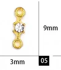 1273-05 5 шт./лот, японские полые заклепки, стразы, металлическая рамка, сделай сам, украшения для ногтей, украшения для маникюра, 3D сплав, украшения для ногтей - Цвет: 1273-05