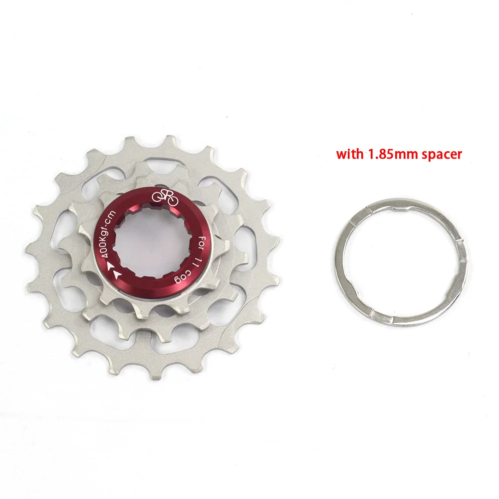 cog with 1.85mm shim Silverock велосипед внешний 3 скорости Cog кассета хромированная Звездочка для Brompton 3Sixty складной Bke 11t 14t 19t велосипедная звездочка - Цвет: cog with 1.85mm shim