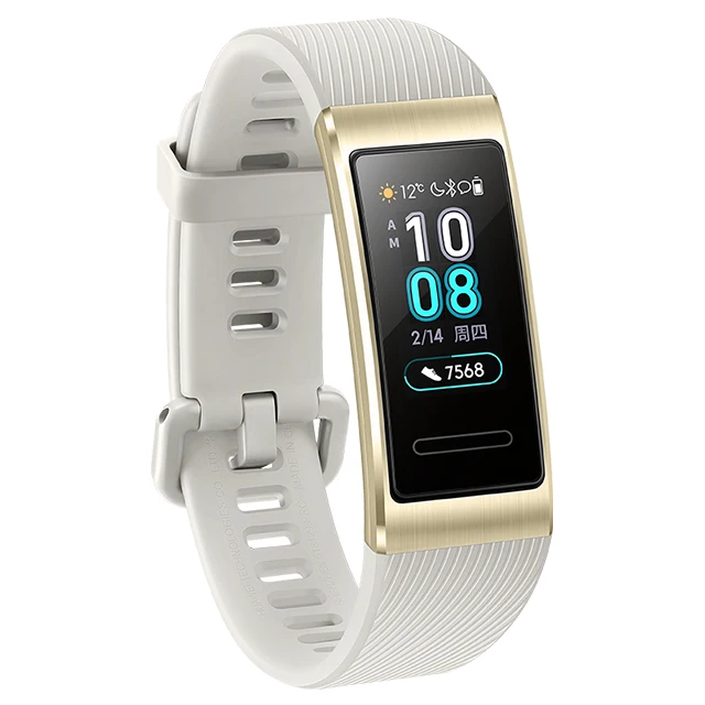 Band 3 Pro Gold huawei Band 3 Pro gps Amoled 0,95 'Полноцветный Сенсорный Водонепроницаемый металлический браслет с датчиком сердечного ритма - Цвет: Band 3 Pro Gold