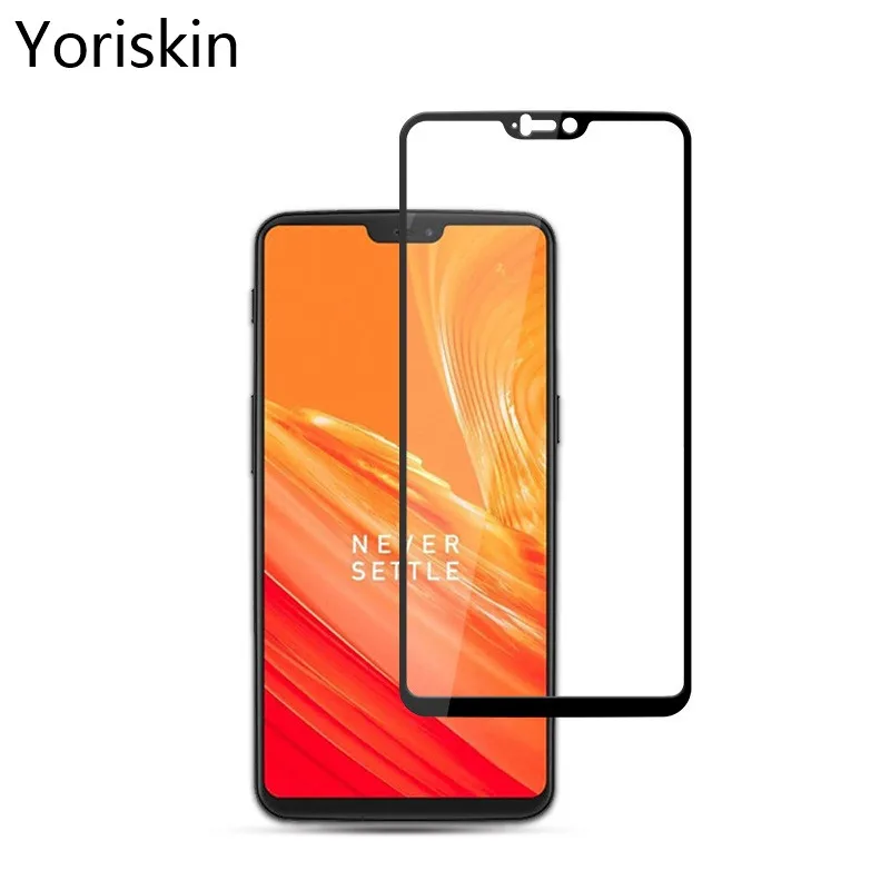 Новинка полное покрытие закаленное стекло для Oneplus 6 защита экрана Flim от царапин