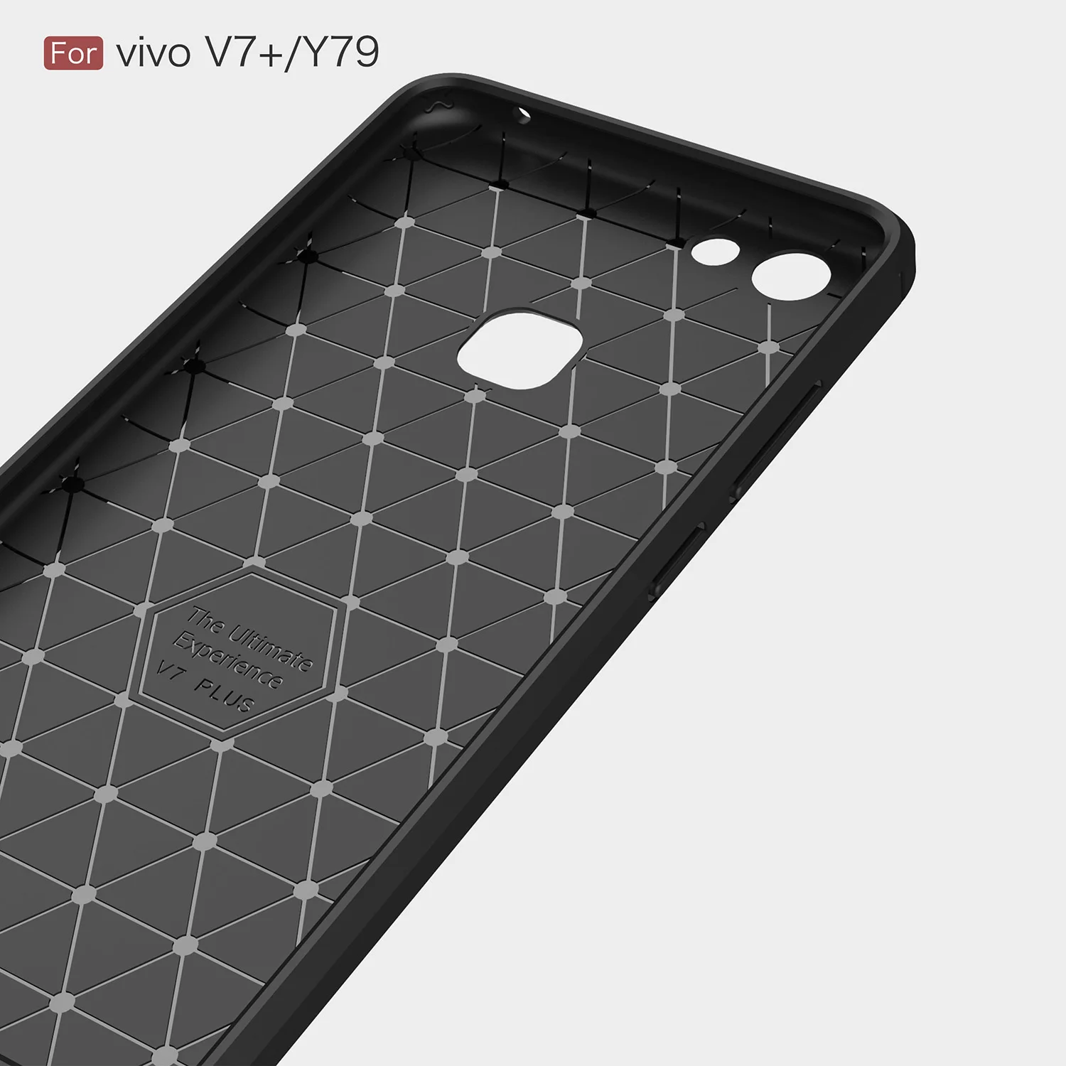 ТПУ чехол для BBK Vivo V7 Плюс Dual SIM TD LTE в 1716 углеродного волокна Y79/V7 + телефонные