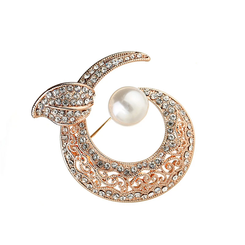 Модные украшения Спираль листьев бутон Броши шарф с лацканами брошь Зажимы