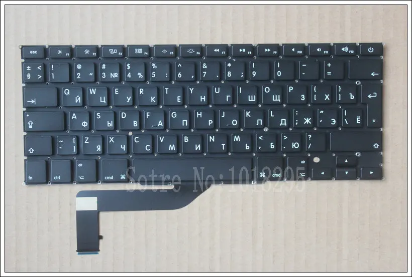 Русская клавиатура для ноутбука A1398 RU Apple Macbook Pro 15 дюймов Retina русская