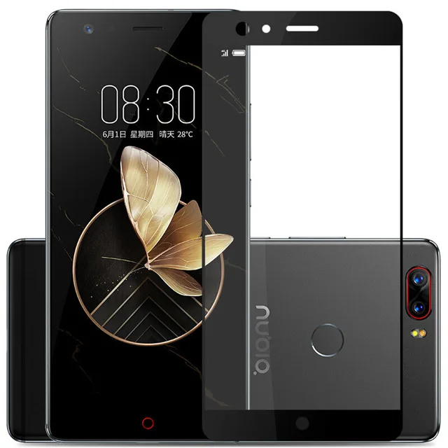 Закаленное стекло для ZTE Nubia Z11 Max Z17 Mini M2 Lite Blade V8 A2 Plus Полное покрытие экрана