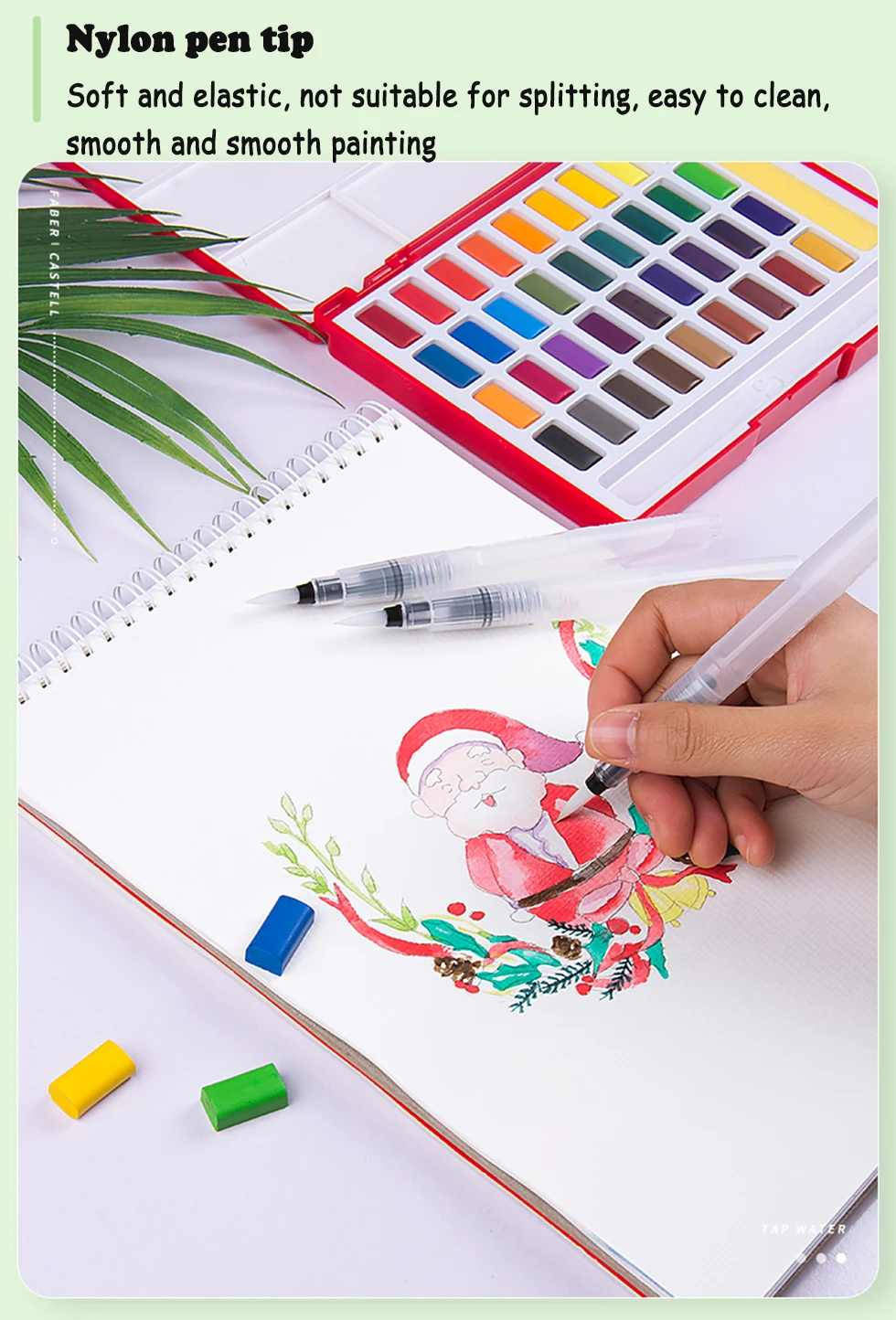 Faber Castell Акварельная кисть, ручка для хранения воды, специальная телескопическая ручка для художественной стирки в краску, чашка для акварельной живописи