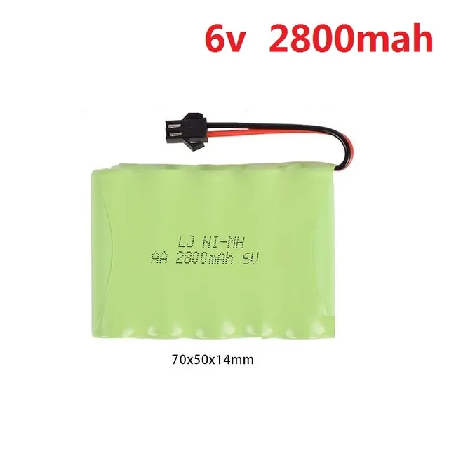 

RC Truck RC car RC tank RC boat 6V 700mah/1800mah/2800mAh Ni-MH rechargeable AA battery+usb charger 70*50*14mm