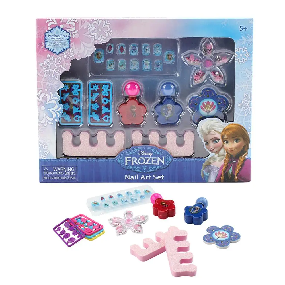 15 шт./компл. disney «Холодное сердце» лак для ногтей для девочек принцесса нетоксичный лак для ногтей, набор для макияжа, Детская косметика игрушка безопасна без токсичных для Рождества